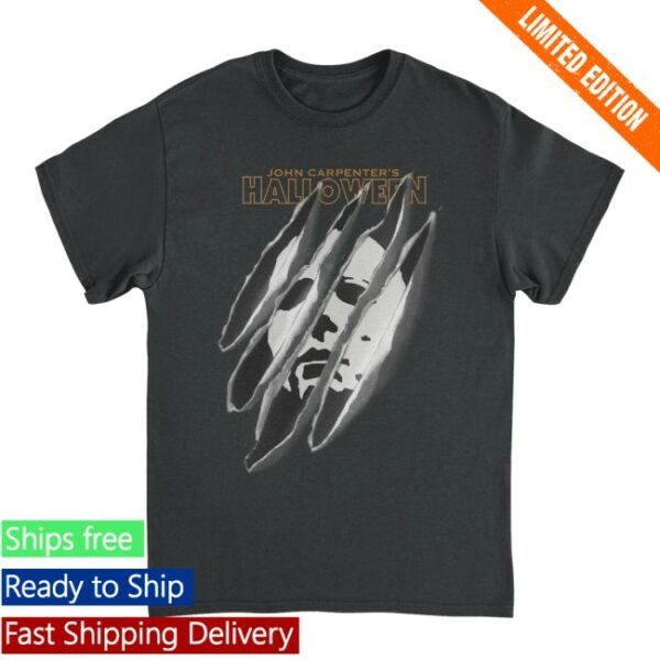 Rerun The 80S Store Merch Halloween Torn Mask T-Shirt