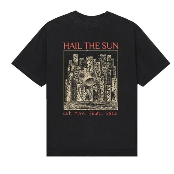 Equal Vision Merch Store Hail The Sun Cut Turn Fade Back Black T-Shirt