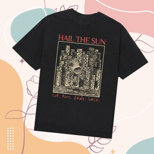 Equal Vision Merch Store Hail The Sun Cut Turn Fade Back Black T-Shirt