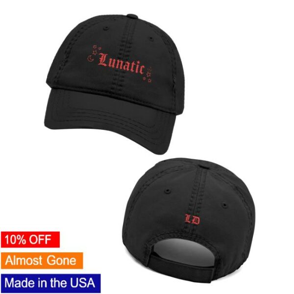 Luna Day Music Merch Store Lunatic Distressed Hat