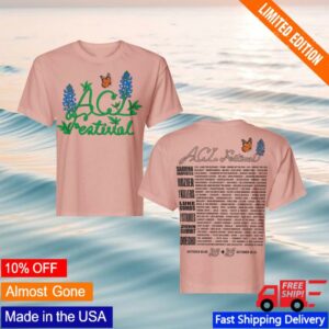 Aclfestival Store Merch Bluebonnet Lineup Tee