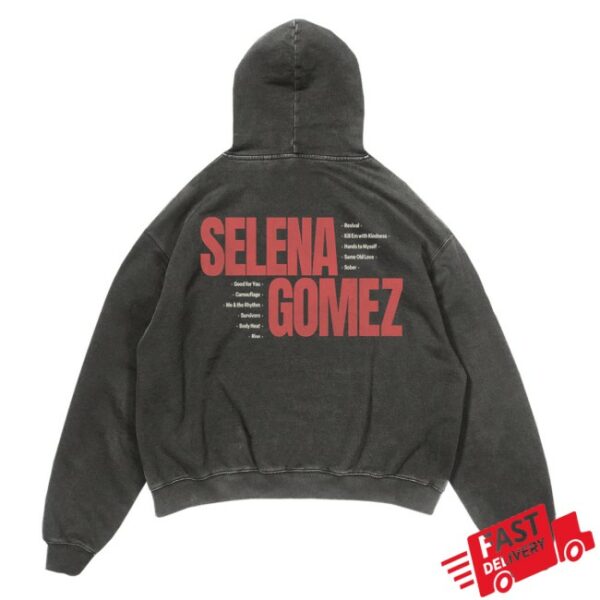 Selena Gomez Store Merch Revival Washed Photo Hoodie