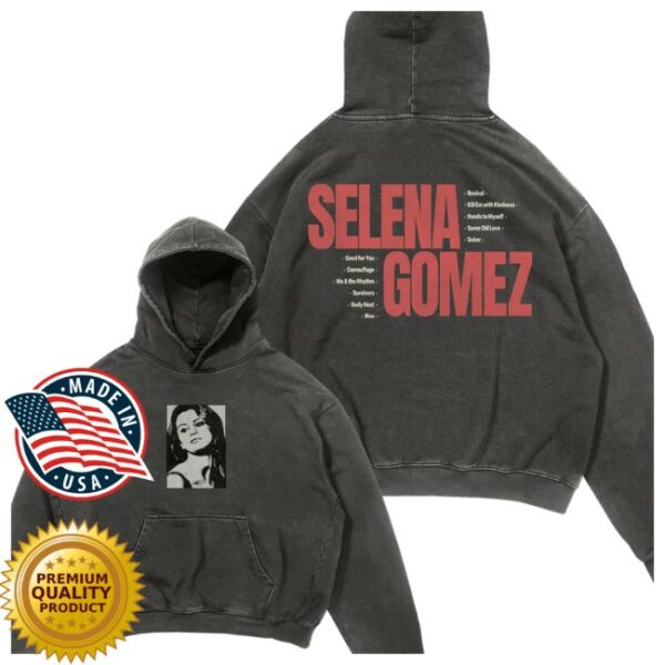 Selena Gomez Store Merch Revival Washed Photo Hoodie