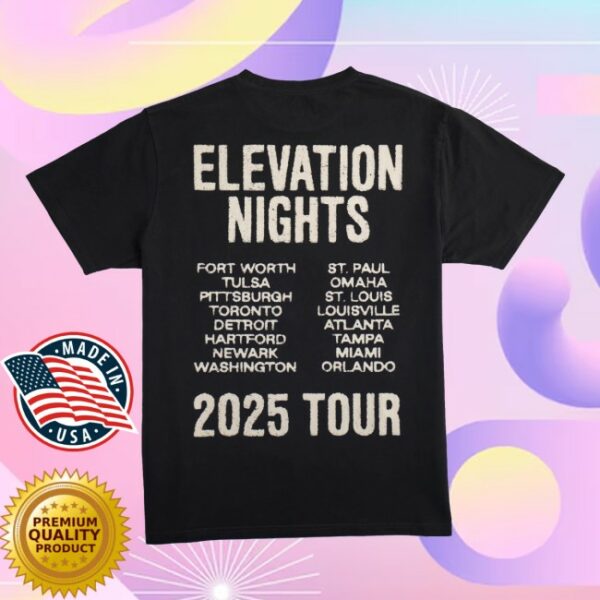 Elevation Church Store Merch Elevation Nights Tour 2025 T-Shirt