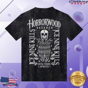 Ice Nine Kills Merch Store Horrorwood Reserve Vintage Black Tee