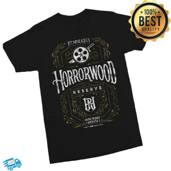 Ice Nine Kills Merch Store Horrorwood Reserve Black Tee
