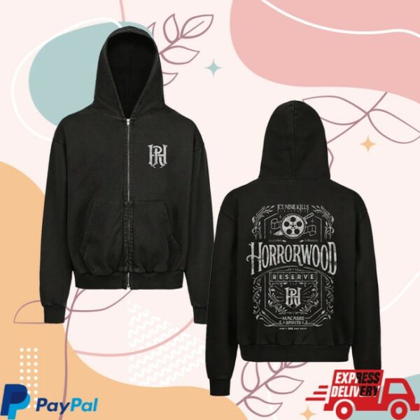 Ice Nine Kills Merch Store Horrorwood Reserve Zip Hoodie