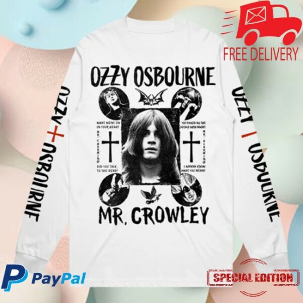 Ozzy Store Merch Mr. Crowley Long Sleeve Tee