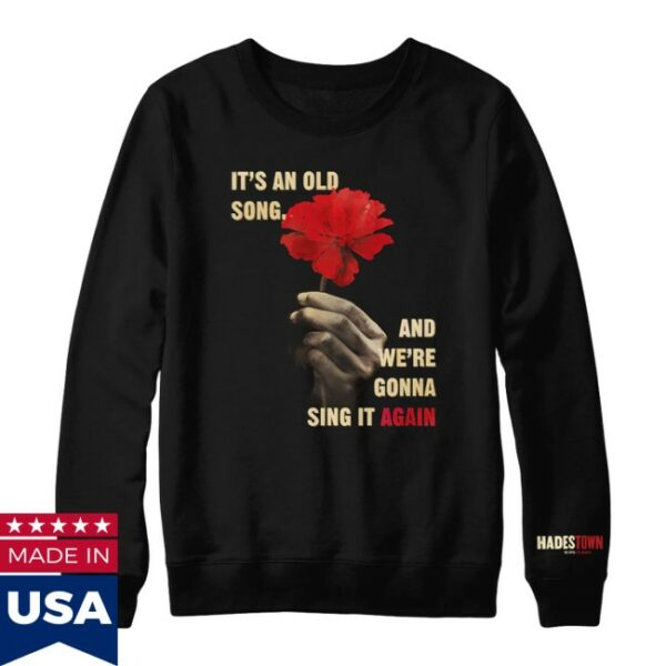 Hadestown Store Merch Hadestown Old Song Crewneck