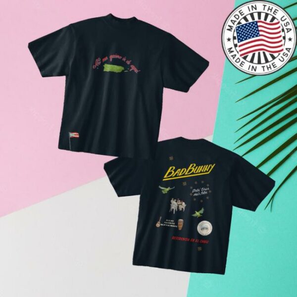 Debitirarmasfotos Shop Merch Bad Bunny La Residencia Black T-Shirt