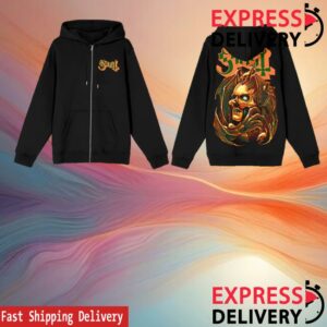 Ghost Merch Store Feeders On Zip Hoodie