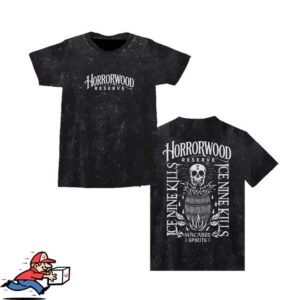 Ink Merch Store Horrorwood Reserve Vintage Black Tee