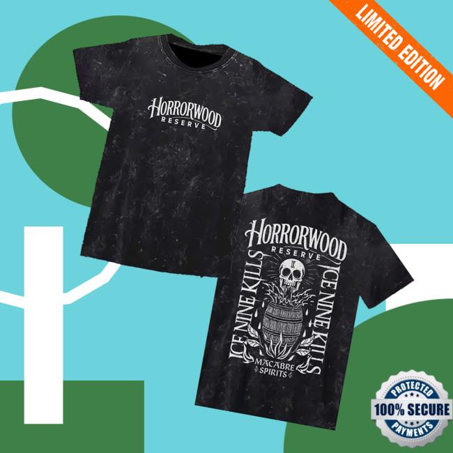 kenny Ink Merch Store Horrorwood Reserve Vintage Black Teev