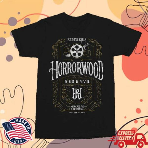 Ink Merch Store Horrorwood Reserve Black Tee