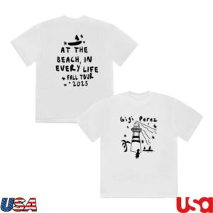 Gigi Perez Merch Store At The Beach In Every Life Tour T-Shirt