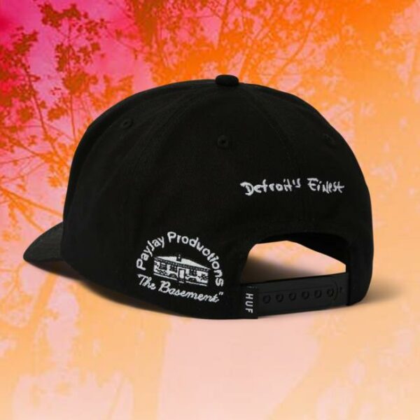 Huf Worldwide Merch Store Huf X J Dilla Snapback Hat Black