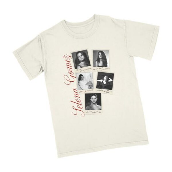 Selena Gomez Store Merch Revival Polaroid T-Shirt