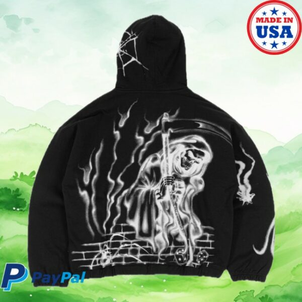 Smoothitalia Store Merch Wasted Paris Zip Boxy Atm Black Hoodie