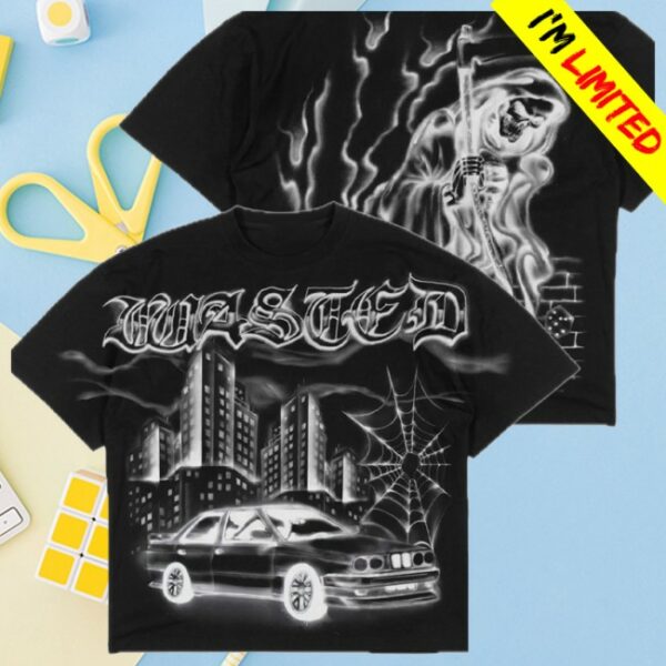 Smoothitalia Store Merch Wasted Boxy Atm Black T-Shirt