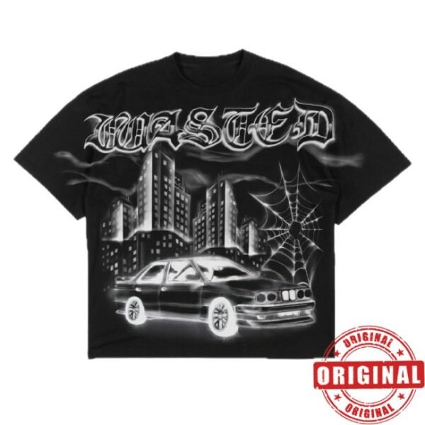 Smoothitalia Store Merch Wasted Boxy Atm Black T-Shirt