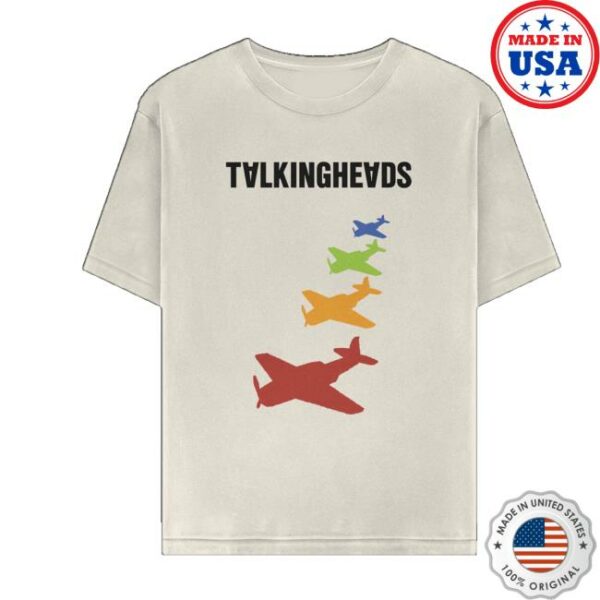 Talking Heads Official Store Merch Remain In Light Planes T-Shirt