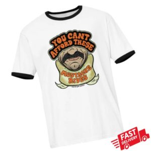 Podswag Store Merch Ducca Mustache Rides Ringer T-Shirt