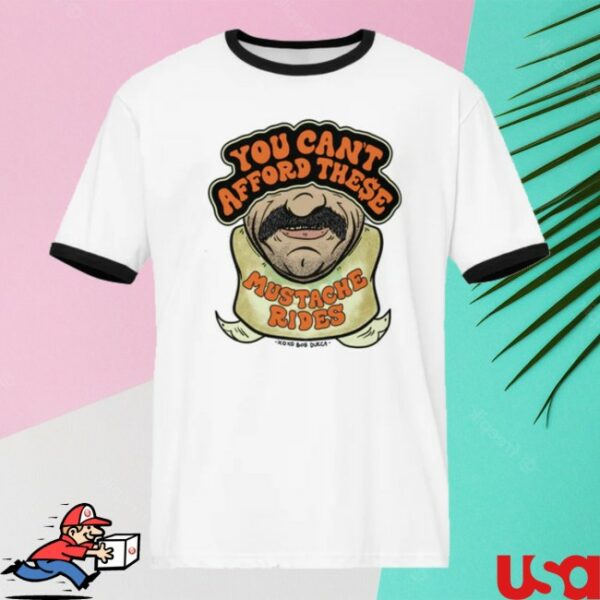 Podswag Store Merch Ducca Mustache Rides Ringer T-Shirt