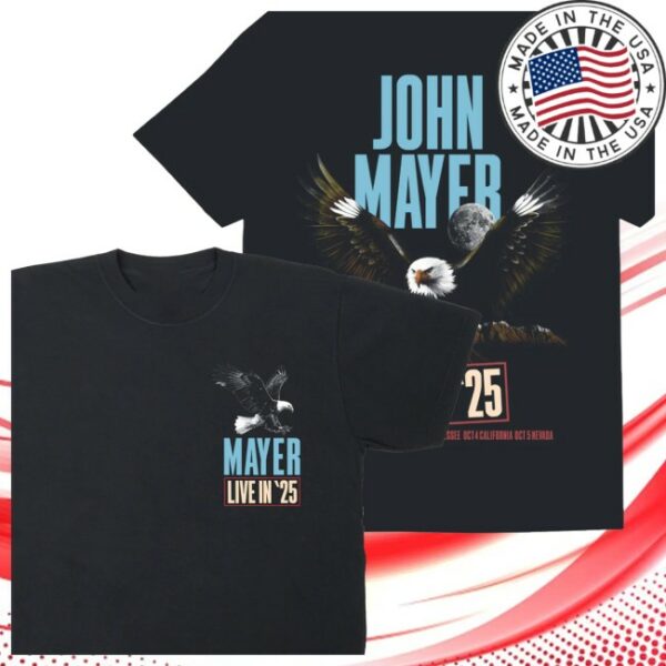 John Mayer Store Merch Live In ’25 Tee