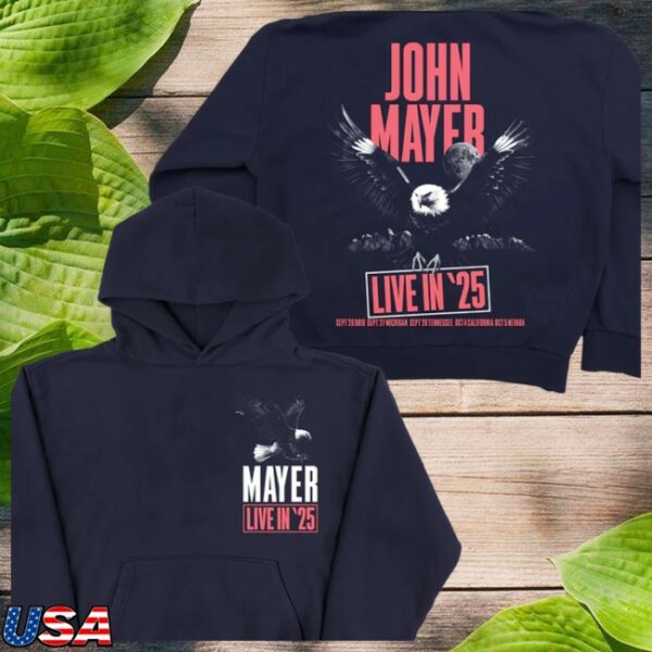 John Mayer Store Merch Live In ’25 Pullover Hoodie
