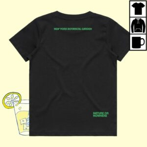 Nybg Shop Store Merch Nybg Map Logo Youth Black T-Shirt