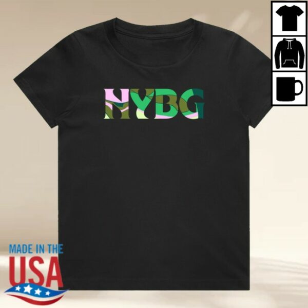 Nybg Shop Store Merch Nybg Map Logo Youth Black T-Shirt
