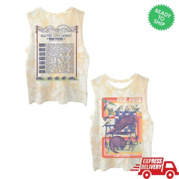 Acl Festival Merch Store Women’s Dillo Lineup Tank