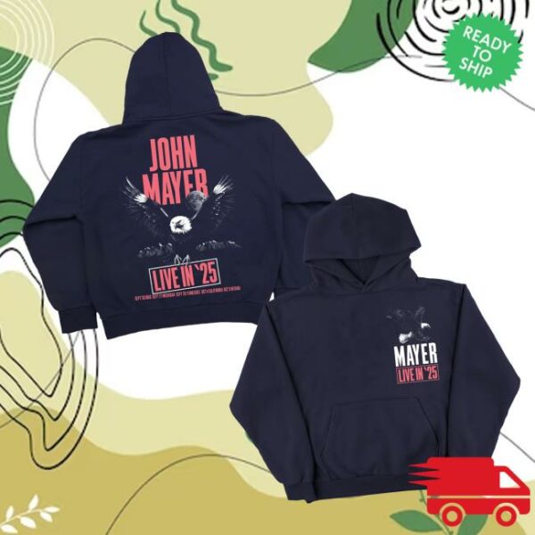 John Mayer Merch Store Live In ’25 Pullover Hoodie