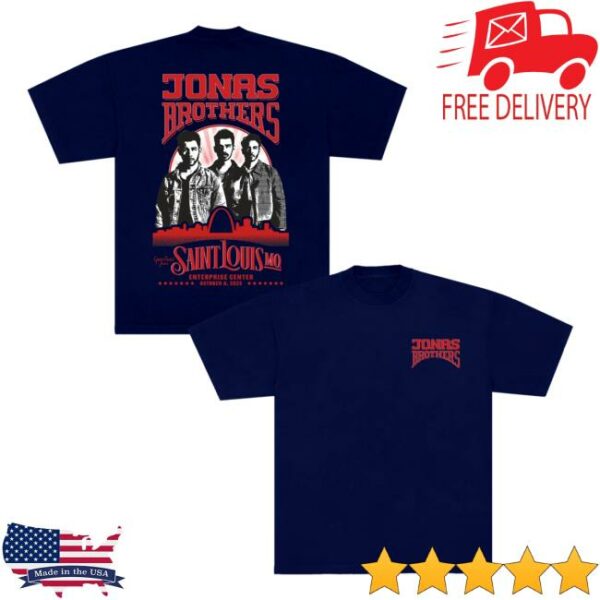 Jonas Brothers Store Merch Greetings From Your Hometown Saint Louis Mo Tee