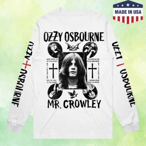Ozzy Osbourne Official Store Merch Mr Crowley Long Sleeve Tee
