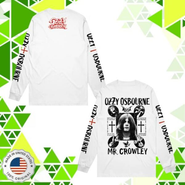 Ozzy Osbourne Official Store Merch Mr Crowley Long Sleeve Tee