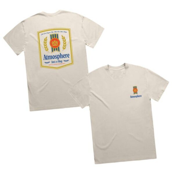 Rhymesayers Merch Store Atmosphere You Can’t Imagine 20 Years Shirt Ecru