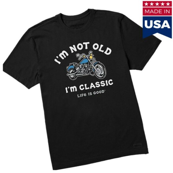 The Paper Store Merch Men’s I’m Classic Motorcycle Short Sleeve Crusher Tee