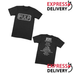 Pulp Official Merch Dc30 Silver Logo T-Shirt Black