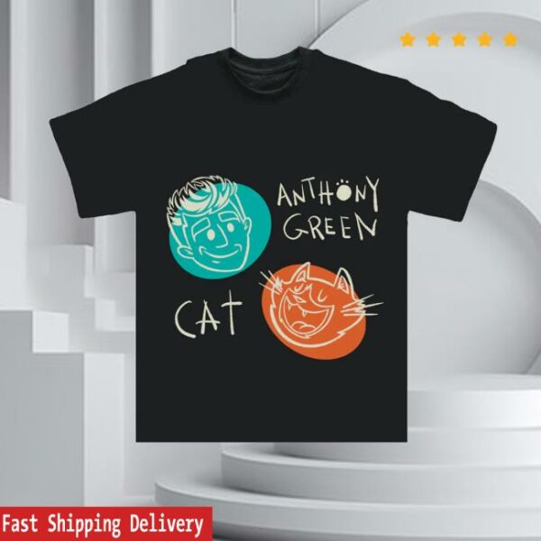 Verseandvinyl Shop Merch Anthony Green And His Cat T-Shirt