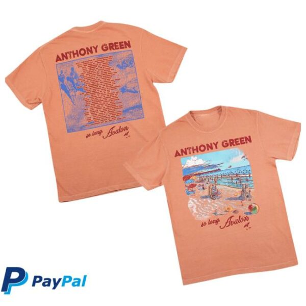 Anthony Green Merch Store So Long Avalon Tour Shirt