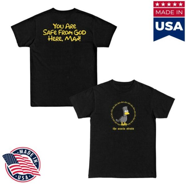 You Are Safe From God Here Merch Store Bart Halloween Shirt