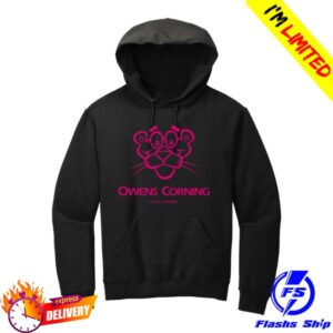 Agoracx Store Merch Pink Panther™ Black Hooded Sweatshirt