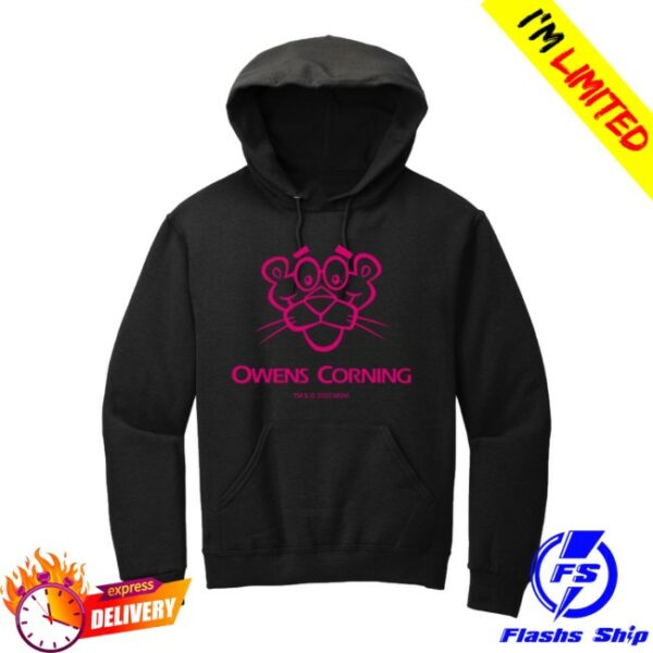 Agoracx Store Merch Pink Panther™ Black Hooded Sweatshirt