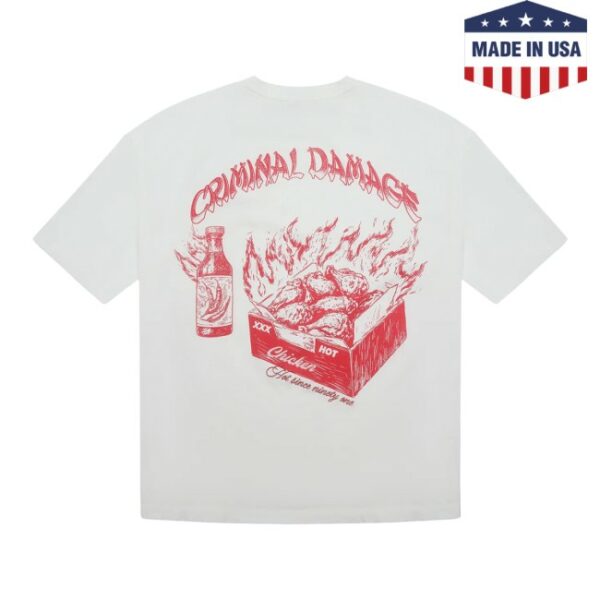 Criminal Damage Store Merch Hot Wings T-Shirt