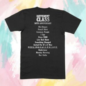 Pulp Official Store Merch Dc30 Silver Logo Black T-Shirt