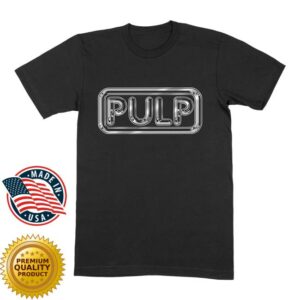 Pulp Official Merch Store Dc30 Silver Logo T-Shirt Black