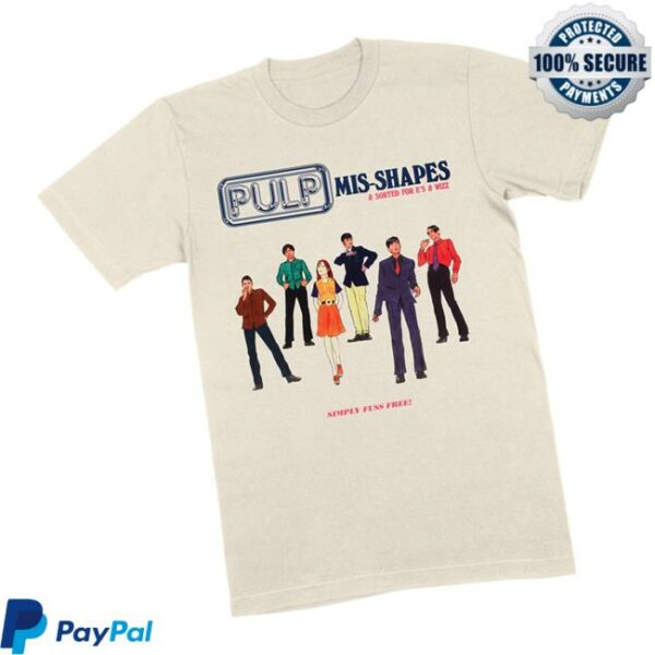 Pulp Official Merch Store Mis-Shapes T-Shirt Ecru