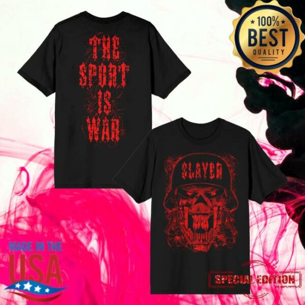 Slayer Merch Store Sport Is War T-Shirt