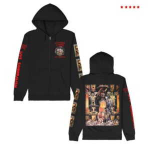 Cannibal Corpse Merch Store Live Cannibalism Zip Up Hoodie Black